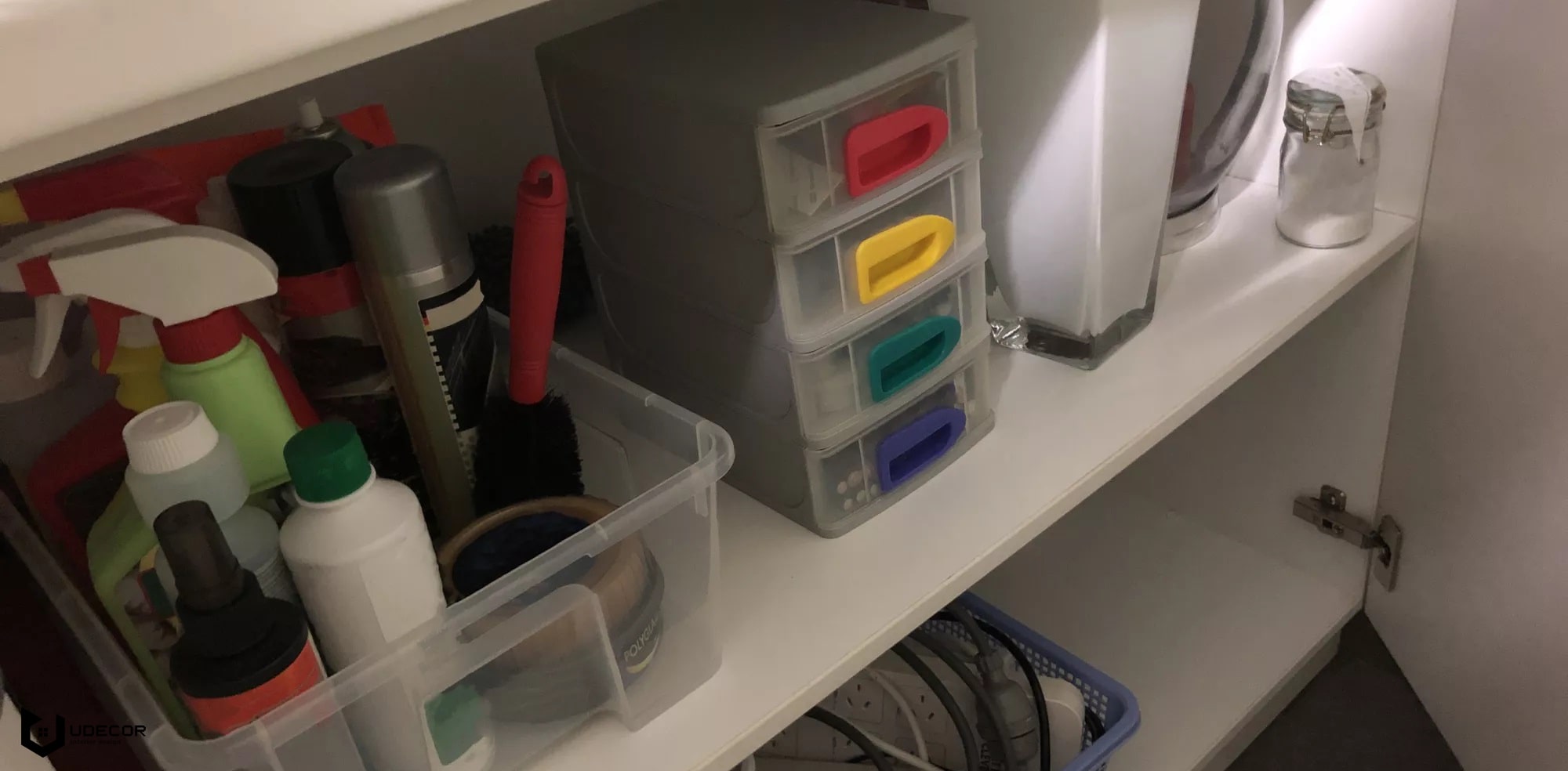 کابینت زیر سینک ظرفشویی آشپزخانه با 9 روش نظم دهنده کابینت زیر سینک آشپزخانه,نظم دهی کابینت ظرفشویی,کابینت زیر سینک آشپزخانه,