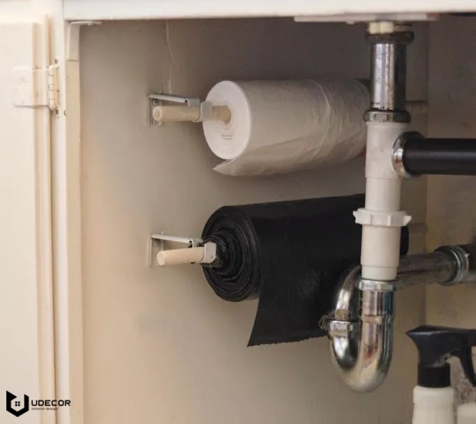 کابینت زیر سینک ظرفشویی آشپزخانه با 9 روش نظم دهنده نظم دهی کابینت ظرفشویی,کابینت زیر سینک آشپزخانه,نظم دهی کابینت ظرفشویی,